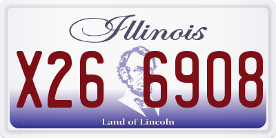 IL license plate X266908