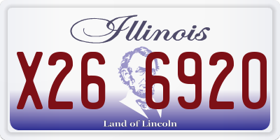 IL license plate X266920