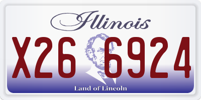IL license plate X266924
