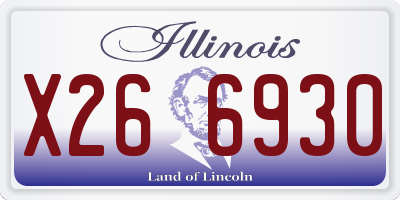 IL license plate X266930