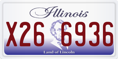 IL license plate X266936