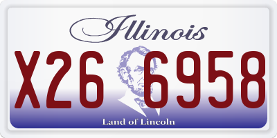IL license plate X266958