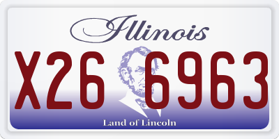 IL license plate X266963