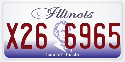 IL license plate X266965