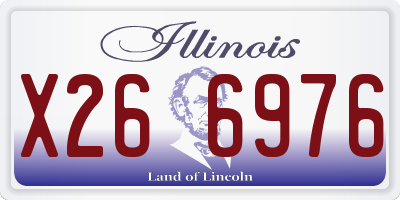 IL license plate X266976