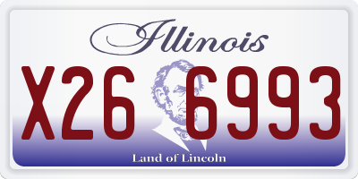 IL license plate X266993