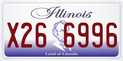 IL license plate X266996