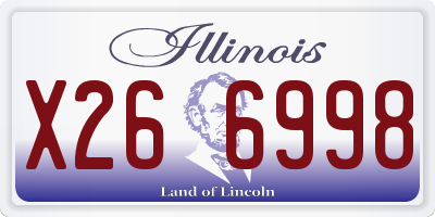 IL license plate X266998