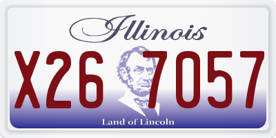 IL license plate X267057
