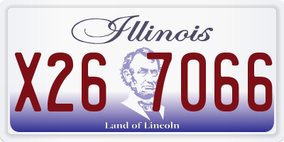 IL license plate X267066