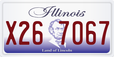 IL license plate X267067