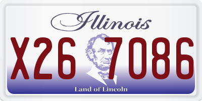 IL license plate X267086
