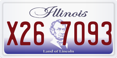 IL license plate X267093
