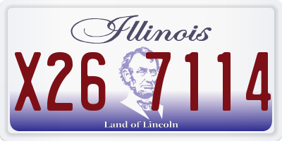 IL license plate X267114