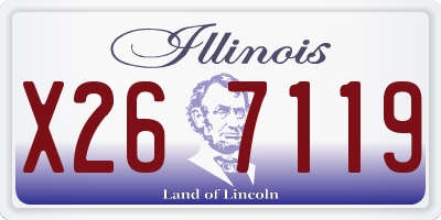 IL license plate X267119
