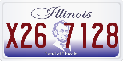 IL license plate X267128