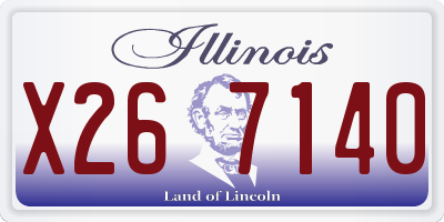 IL license plate X267140