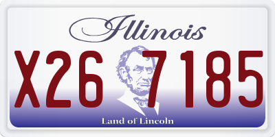 IL license plate X267185