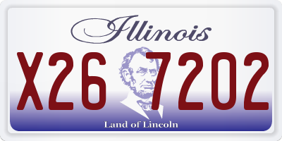 IL license plate X267202