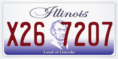 IL license plate X267207