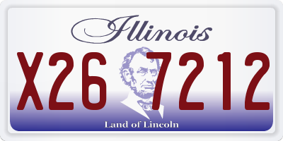 IL license plate X267212