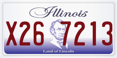 IL license plate X267213