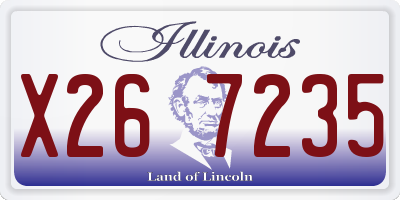 IL license plate X267235
