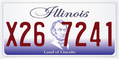 IL license plate X267241
