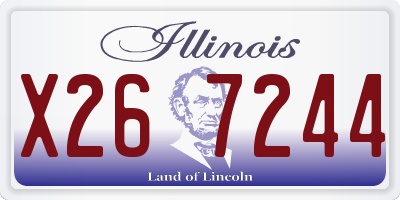 IL license plate X267244
