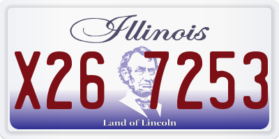 IL license plate X267253