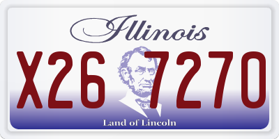 IL license plate X267270