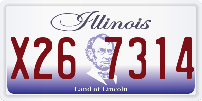 IL license plate X267314