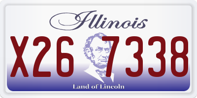 IL license plate X267338