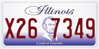 IL license plate X267349