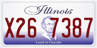 IL license plate X267387