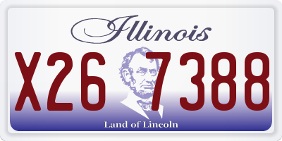 IL license plate X267388