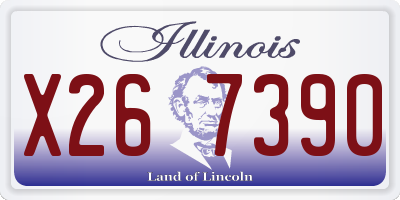 IL license plate X267390