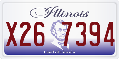 IL license plate X267394