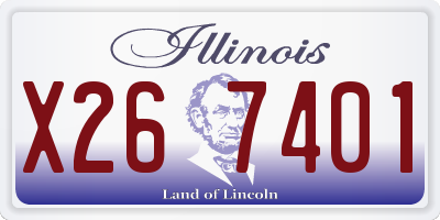 IL license plate X267401
