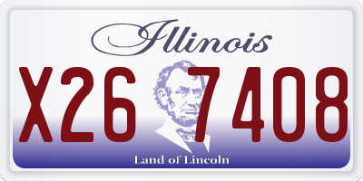 IL license plate X267408