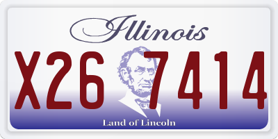 IL license plate X267414