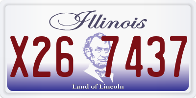IL license plate X267437