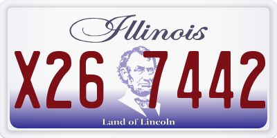 IL license plate X267442