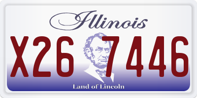 IL license plate X267446