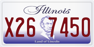 IL license plate X267450