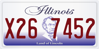 IL license plate X267452