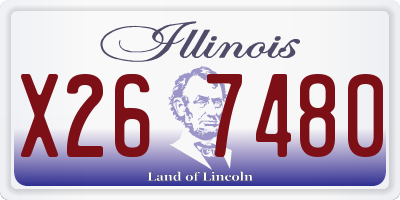 IL license plate X267480