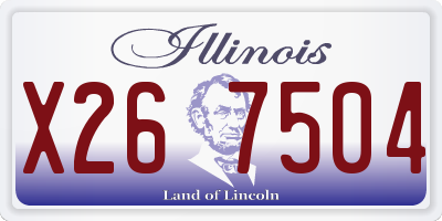 IL license plate X267504