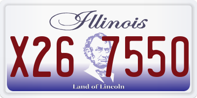 IL license plate X267550