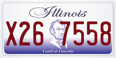 IL license plate X267558